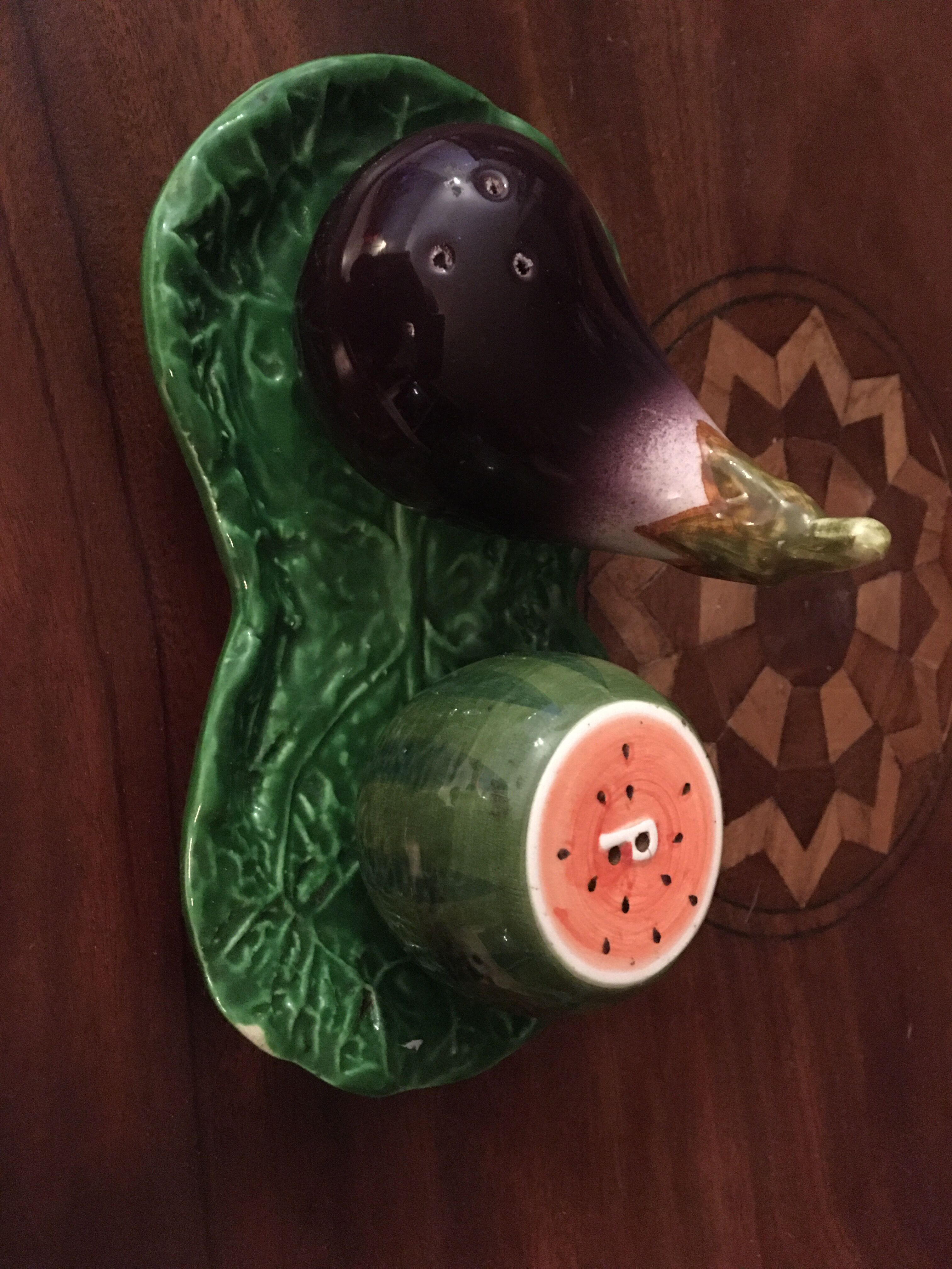 Salière et poivrière fruit
