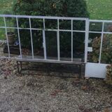 Old glass roof with door and window