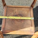 Old large beech saddle from the 1930s for plant holders