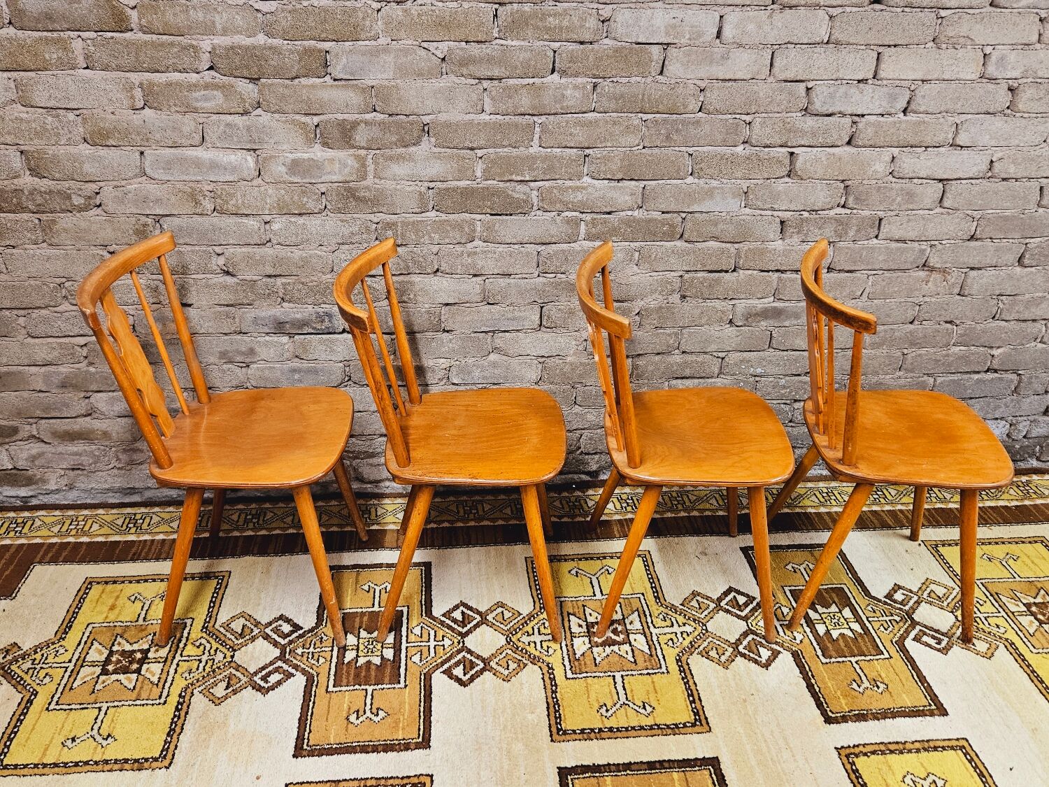 Set of 4 chairs bistrot Iller 70'