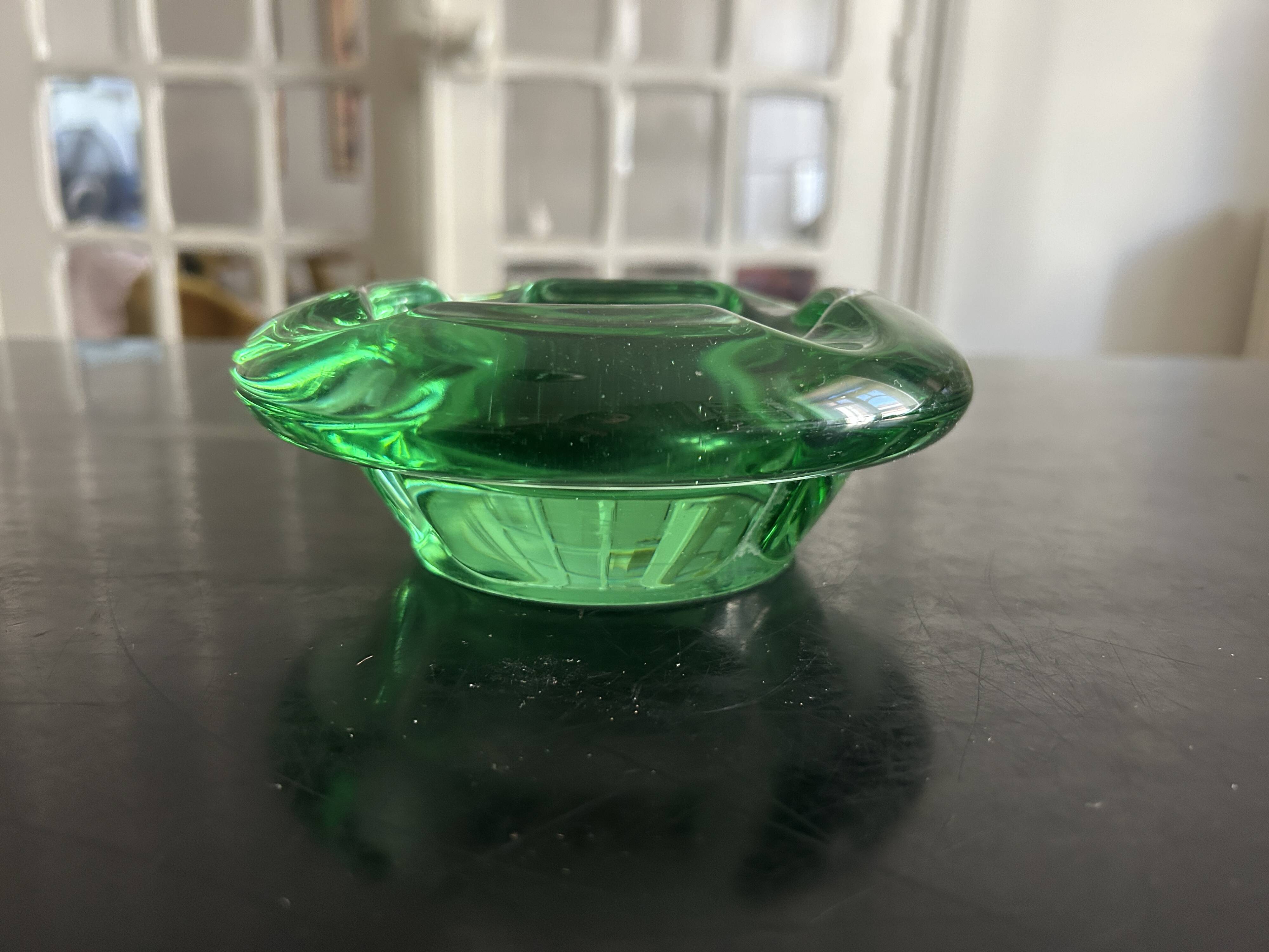 Daum crystal pocket tray