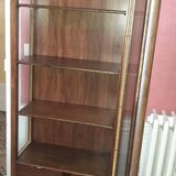 Classic style showcase in varnished wood