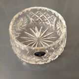 Bohemian size crystal pocket or ashtray