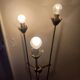 Vintage Lunel floor lamp with 3 golden metal tulips from the 1960s.