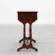 Louis Philippe Side Table with Two Drawers and Turned Twin Legs, France, 18