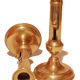 Pair of brass candle holders