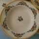 Lot de 6 assiettes creuses Art Déco en faïence BOCH LA LOUVIERE