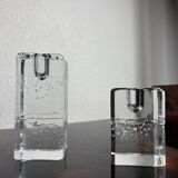 Pair of Archipelago - Litalla candlesticks by Timo Sarpaneva, 1970, Finland, icicle