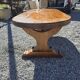 Solid oak farmhouse table, 220×90cm