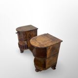 Italian art deco walnut console table, 1930s.