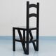 Black Metamorphic Library Steps Folding Ladder Chair, Germany, 1970s