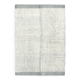 4x7 Shade Of Gray & White Neutral Vintage Rug, 136x199Cm
