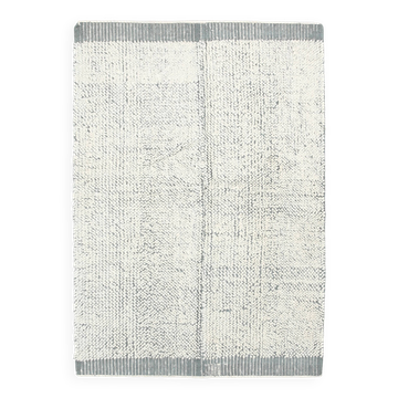 4x7 Shade Of Gray & White Neutral Vintage Rug, 136x199Cm