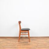 Danish teak & leather dining chairs from falstrup mobler, 1960