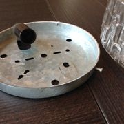 Round ceiling lamp in bulled glass / vintage 60s/70s