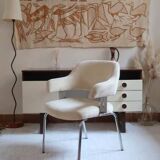 Fauteuil bureau chrome 70's