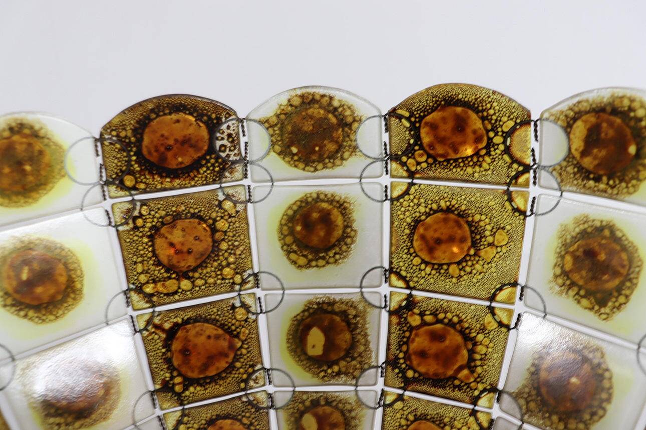 Felipe Delfinger. Brutalist ceiling lamp/ceiling light by Felipe Delfinger for Feders, 1970s.