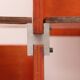 Modular French wall furniture orange made in the 60s.