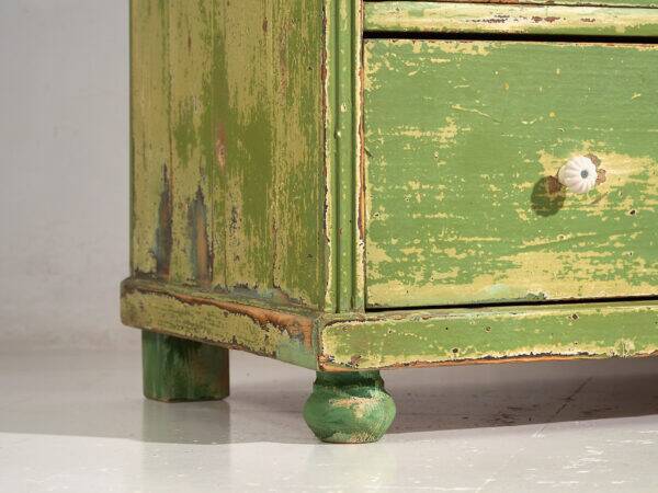 Antique green chest of drawers (c.1920)