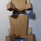 4 sconces in oak 40 years