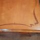 Art Nouveau-style flat desk in marquetry