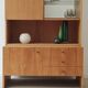 Tall two-body cupboard by Drevotex Zamberk 1977