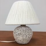 White and black art deco ceramic ball lamp