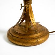 Original 1970s floral table lamp by Hans Kögl in the shape of a wheat sheaf