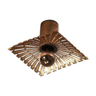 Hollywood regency ceiling spotlight made of brass Italian design, 1970