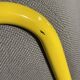 Modular tubular bench in yellow & grey fabric