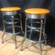 Paire de tabourets de bar américain années 50/60