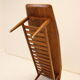 Table basse en teck avec support de magazine