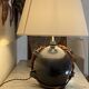 Ceramic lamp, 2M fabric cable, cotton lampshade