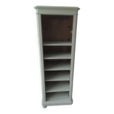 Bookcase, vintage dresser re-enchanted in verdigris waxed finish.