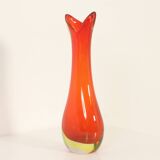 Murano glass vase with a wide neck, Italy, 1960s