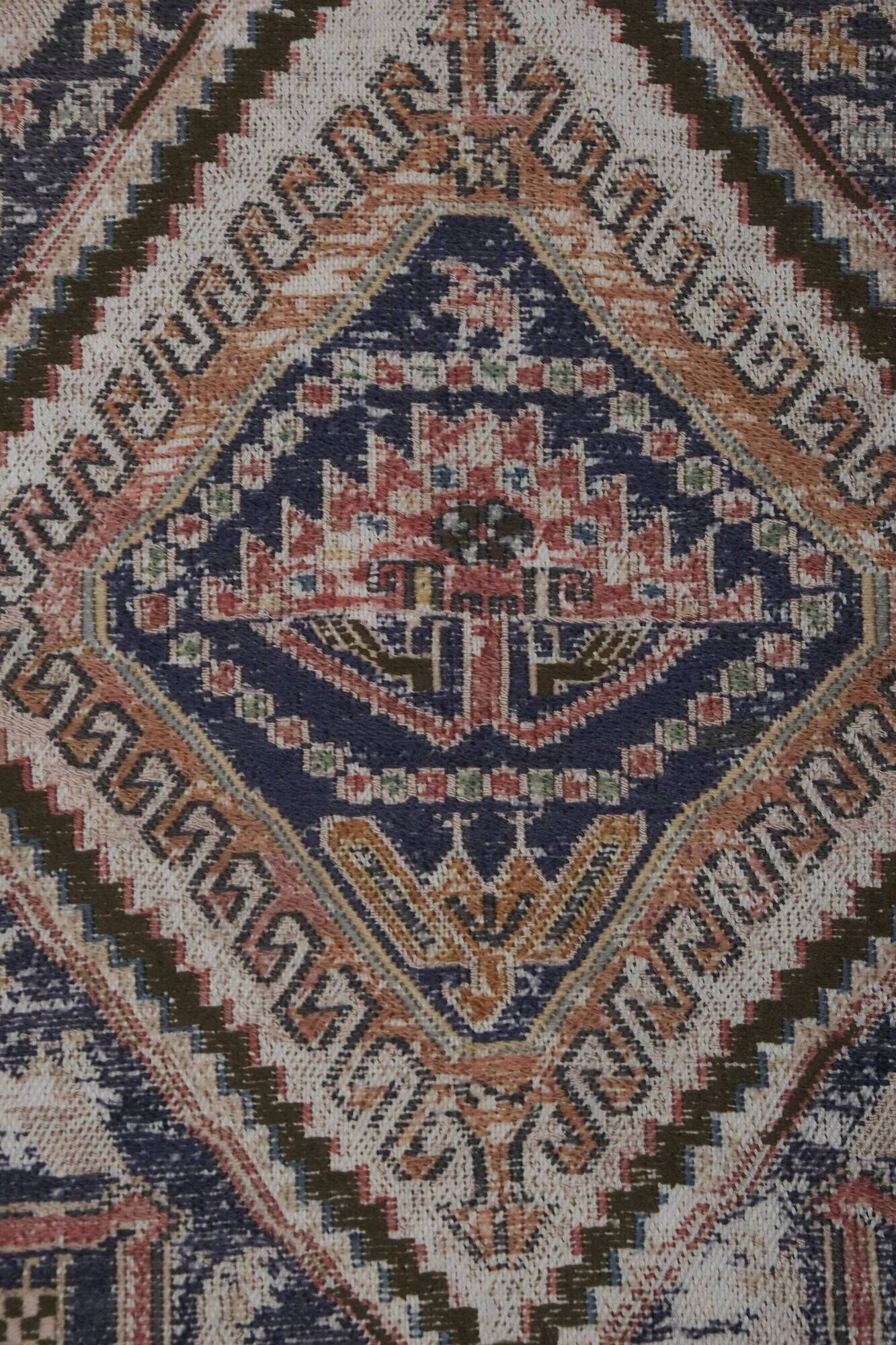 Vintage Turkish kilim handwoven 111x204 cm