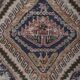 Vintage Turkish kilim handwoven 111x204 cm