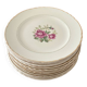 Set of 12 Moulin des Loups dessert plates - vintage