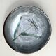 Abstract ceramic glazed pocket bowl, Cecile Dein 1970