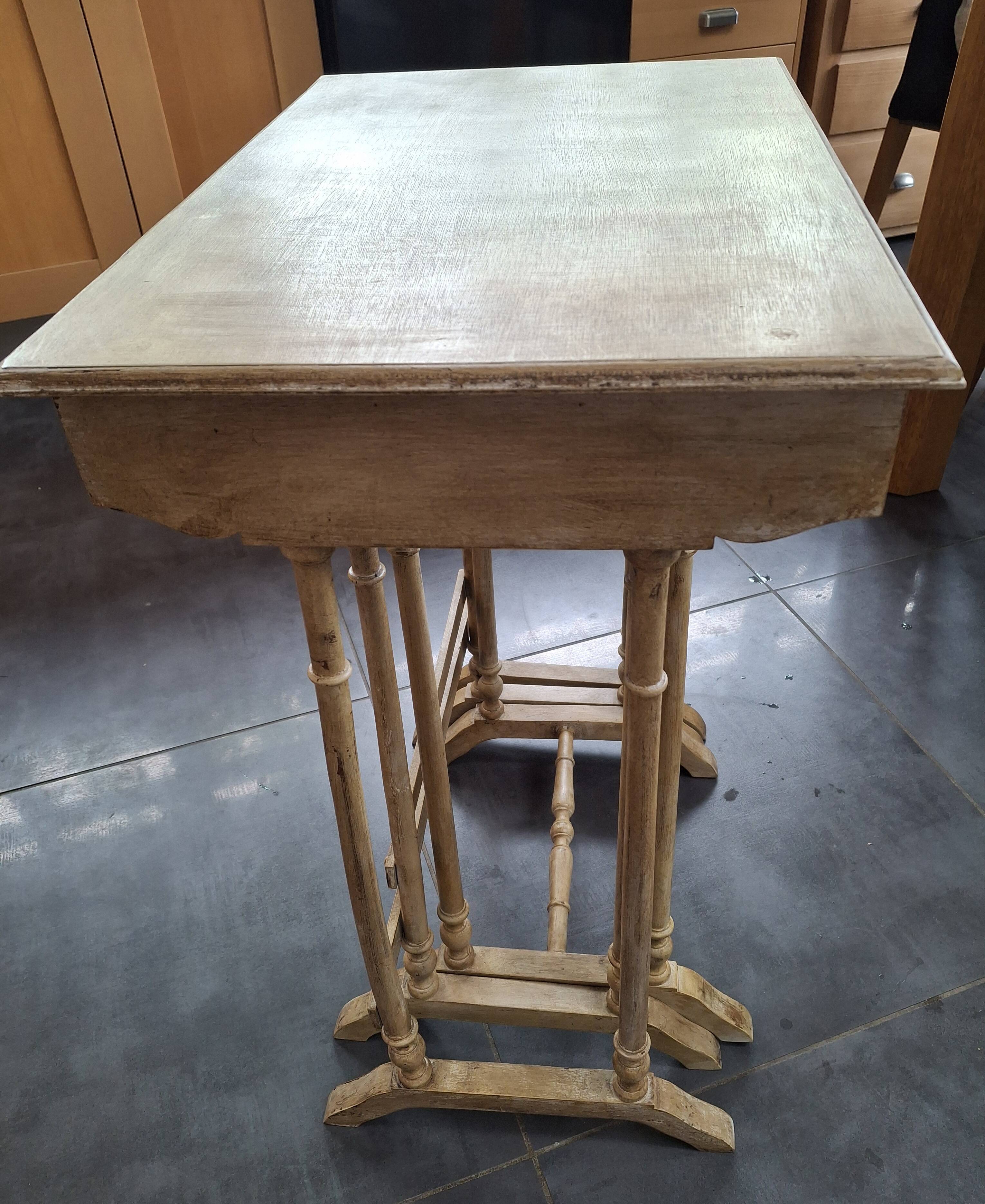 painted and distressed nesting tables