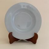 Six blue hollow plates