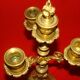 pair of gilded bronze candlesticks with 4 candle holders in "Louis XVI" style, 19th century