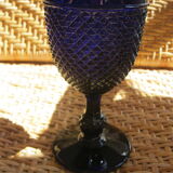 Set of 7 diamond-tipped glasses