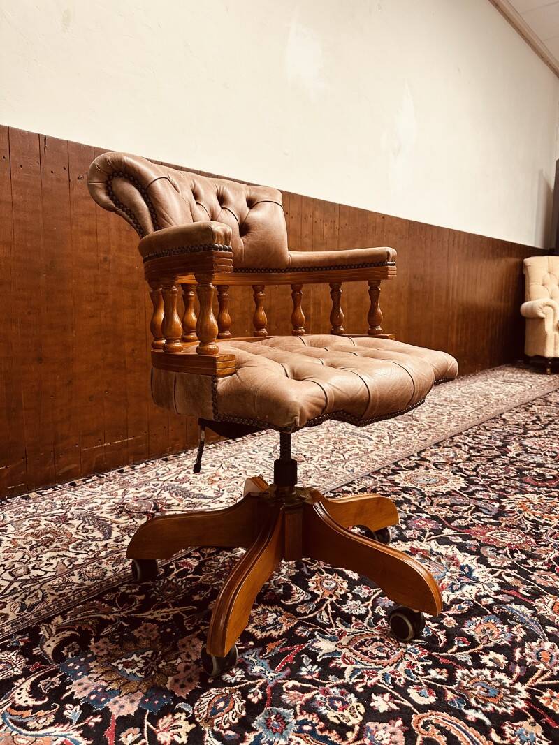 Chaise de bureau classique anglaise Chaise de bureau Captain Chair