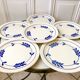 set of 6 flat plates in Terre de Fer Salins Jenny model early 20th century