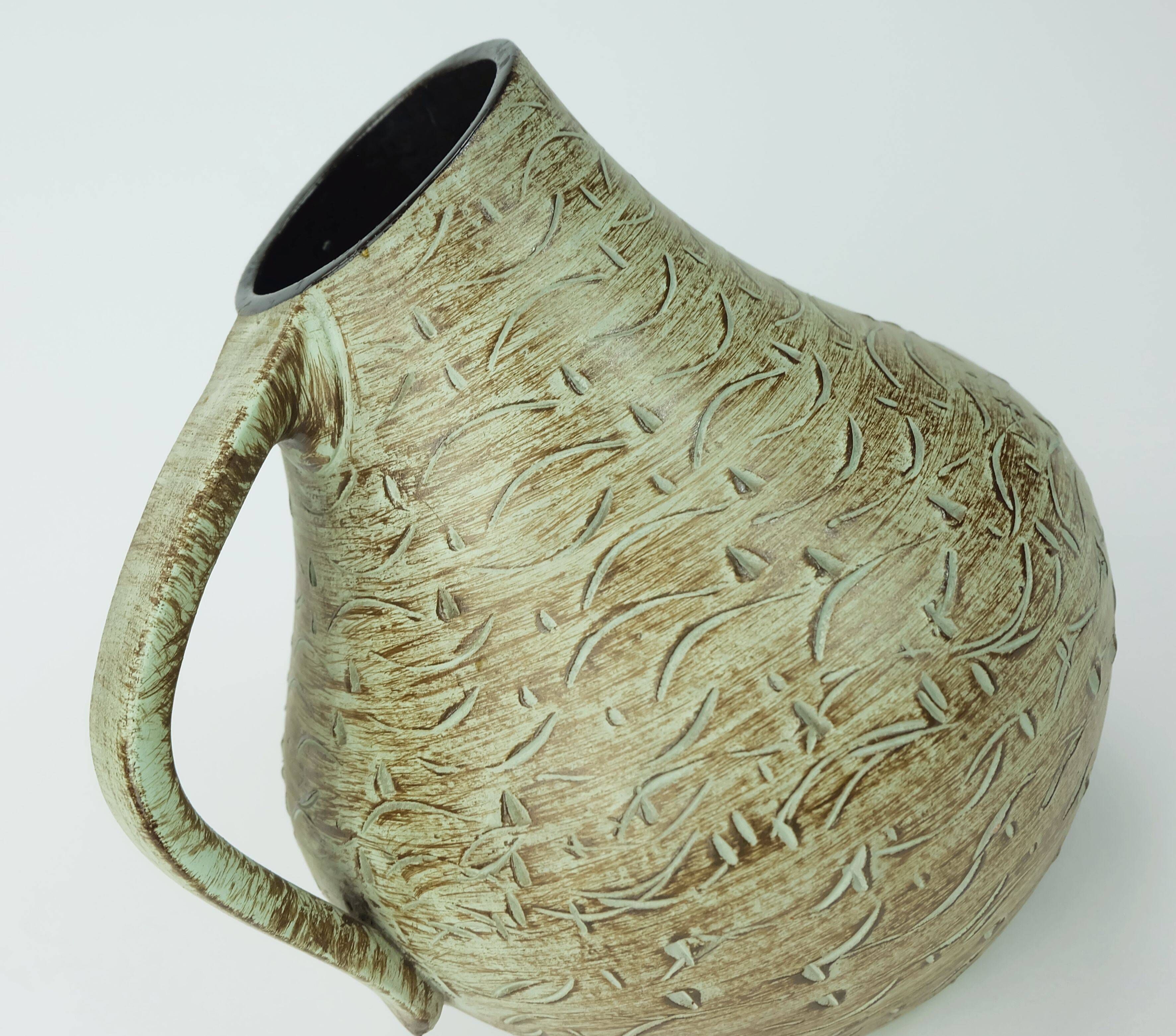 1930s to 1950s VASE dümler&breiden post bauhaus art deco m.277/23 sgraffito