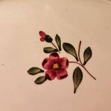 Oval plate Armelle Sarreguemines hand-painted