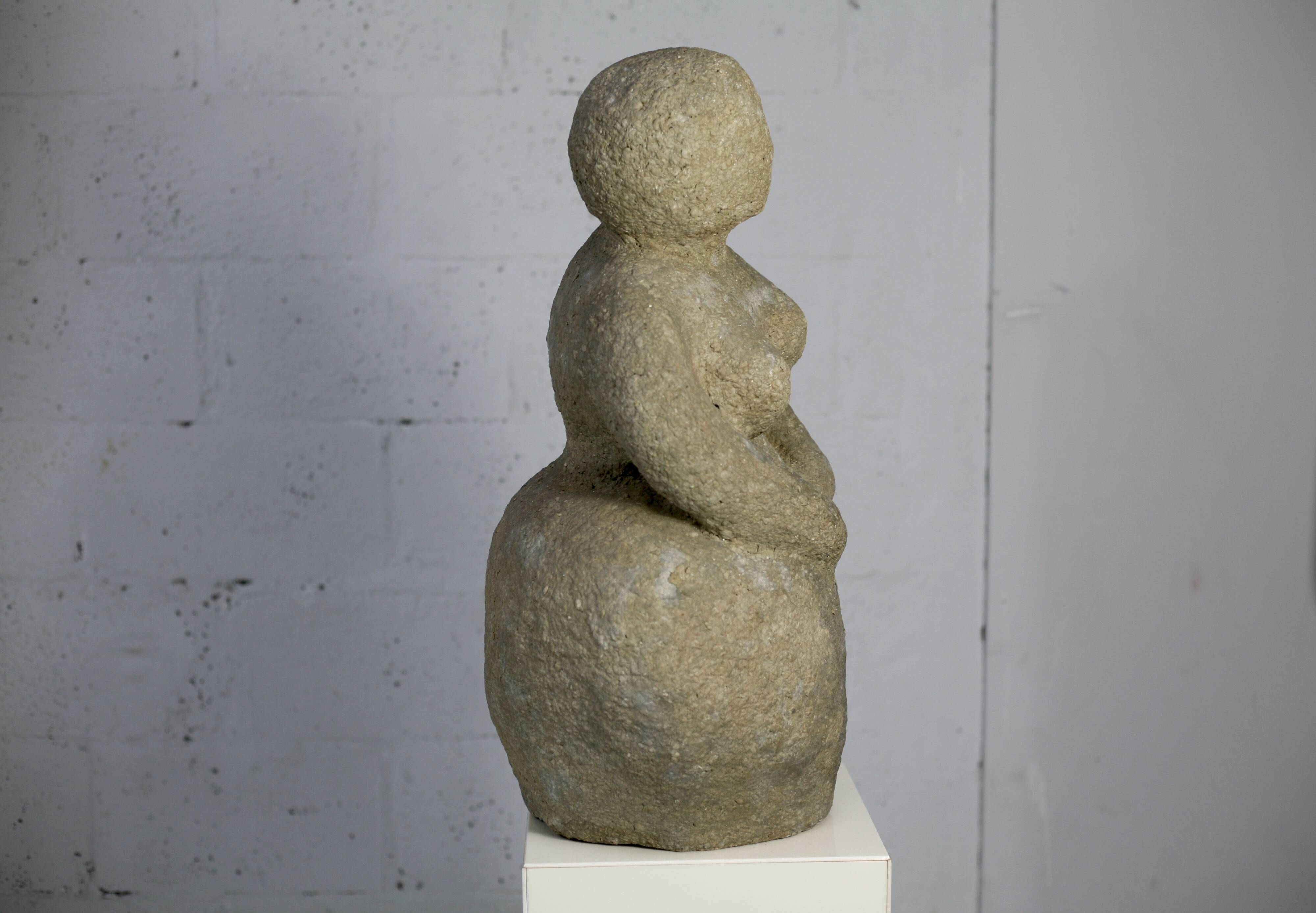 Imitation stone resin sculpture, circa 1960