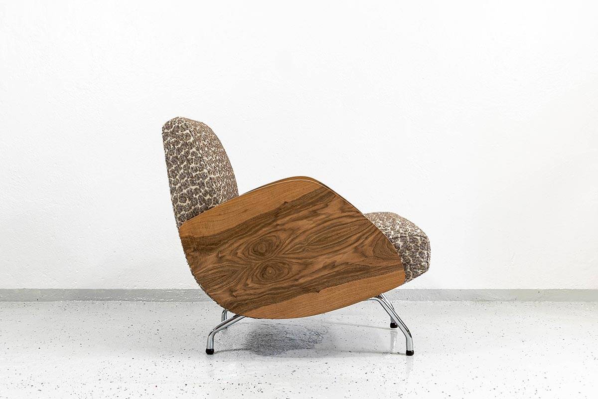 Fauteuil, Modèle "360" par Janusz Rozanski, Pologne, années 1950