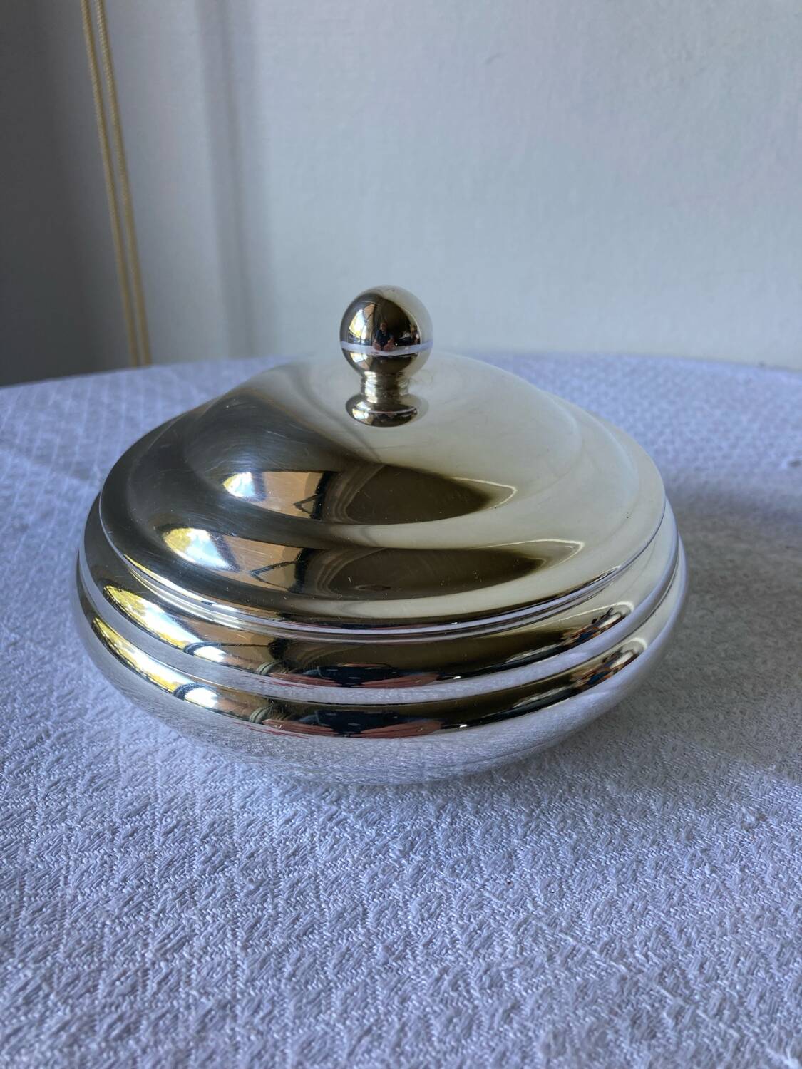 Gallia box, Christofle production in silver-plated metal